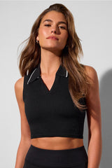 seamless polo cropped tank