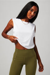 dry-flex cropped twist tank