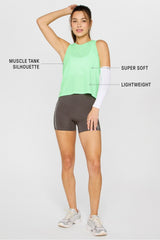 feather tech+ muscle tank