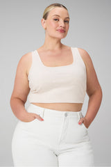 daily rib square neck tank