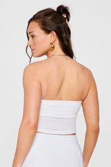 breezy knit ruched tube top