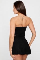 breezy knit ruched tube top