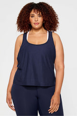 whisper racerback tank