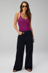 modal rib v-neck tank