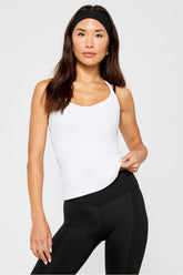 modal rib v-neck tank