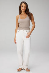 modal rib v-neck tank