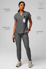 evolve oversized scrub top