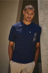 all-day scrub zip polo