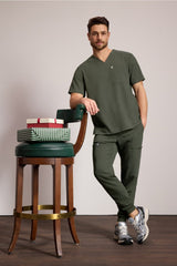 helix 1-pocket scrub top