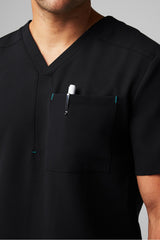 helix 1-pocket scrub top