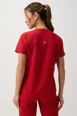 method 2-pocket scrub top