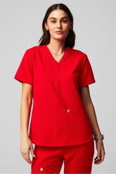 method 2-pocket scrub top