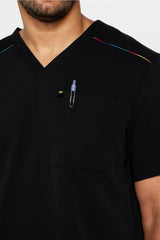 helix 1-pocket scrub top