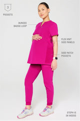 instinct maternity 3-pocket scrub top