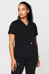 method 2-pocket scrub top (petite fit)