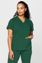 method 2-pocket scrub top (petite fit)