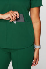 method 2-pocket scrub top (petite fit)