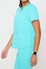 method 2-pocket scrub top (petite fit)