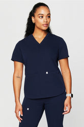 method 2-pocket scrub top (petite fit)