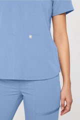 method 2-pocket scrub top (petite fit)