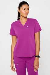 vital 1-pocket scrub top (petite fit)