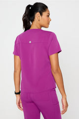 vital 1-pocket scrub top (petite fit)