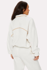 soft fleece half-zip