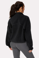 soft fleece half-zip