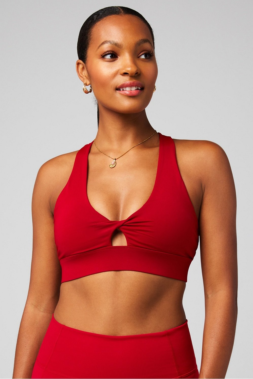 oasis twist medium impact sports bra