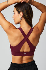 oasis twist medium impact sports bra