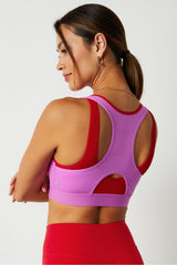 front zip high impact sports bra