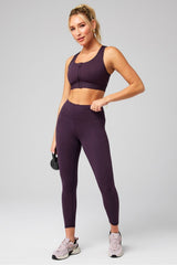 front zip high impact sports bra