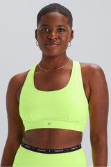 belle racerback high-impact sports bra