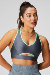 low impact keyhole sports bra