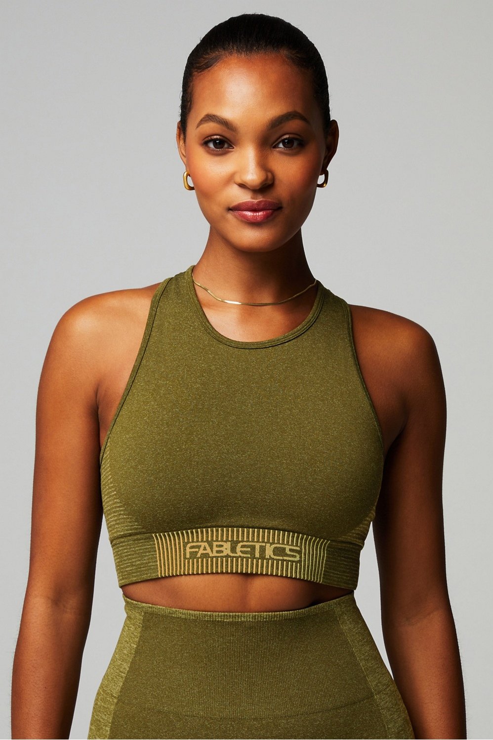 seamless low impact sport stripe bra