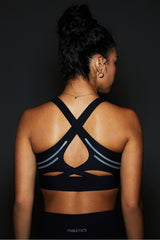 no-bounce reflective high impact sports bra