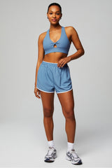 oasis rib twist medium impact sports bra