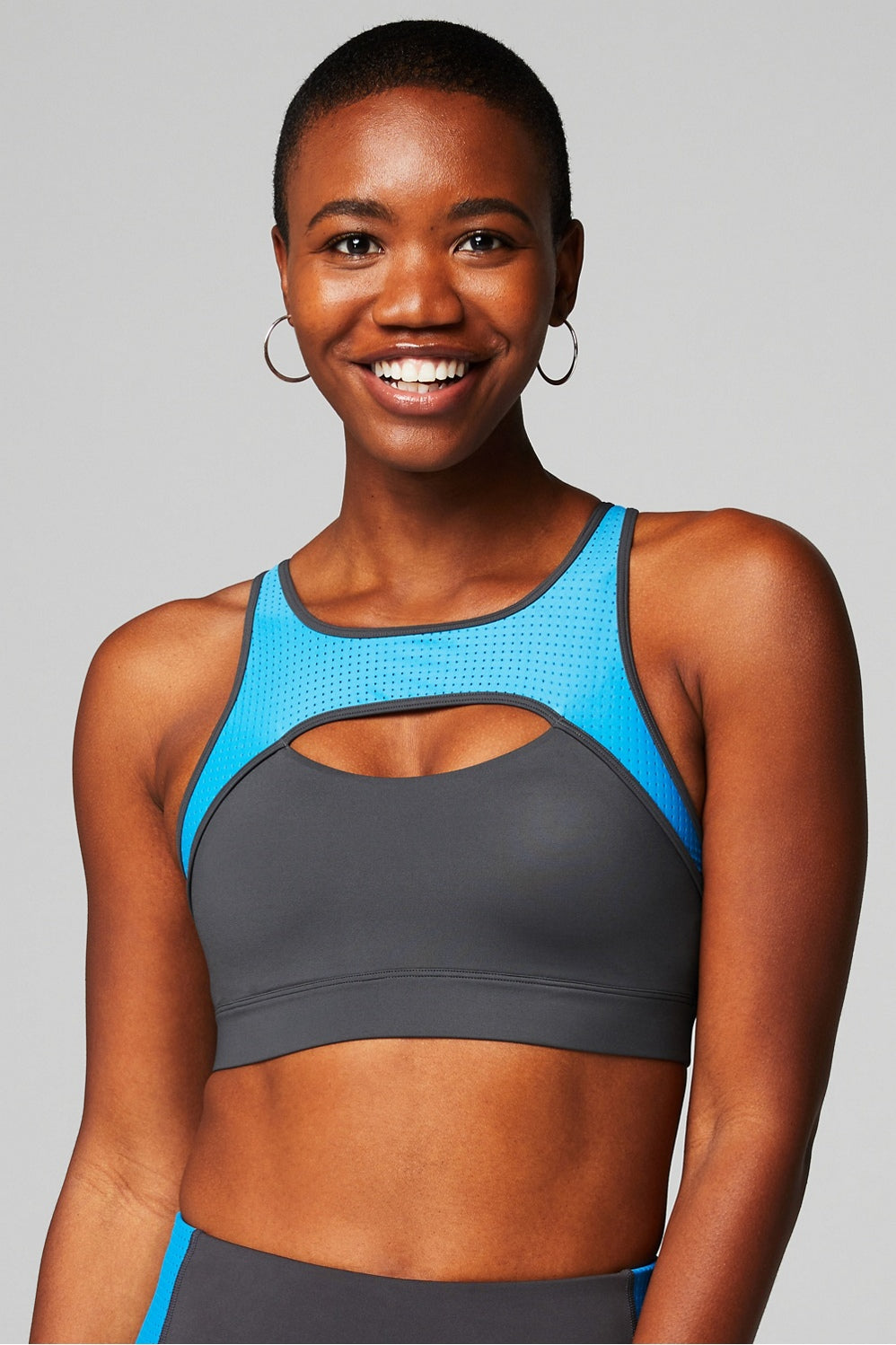mesh breathable medium impact sports bra