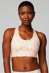 on-the-go zip medium impact sports bra