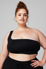 asymmetrical low impact bra