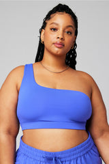 asymmetrical low impact bra