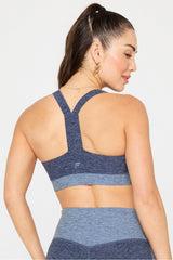 heatherflex longline low impact bra