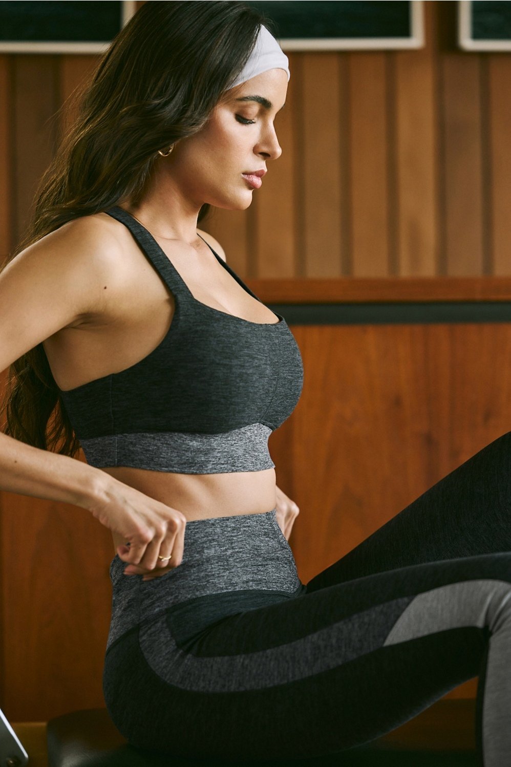 heatherflex longline low impact bra