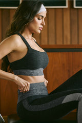 heatherflex longline low impact bra