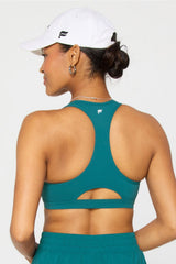 essential front zip medium impact sports bra