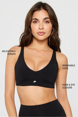 pureluxe longline low impact bra