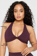 pureluxe plunge low impact bra