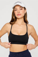 sleek seamless strappy low impact bra