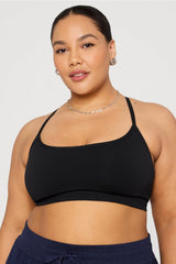 sleek seamless strappy low impact bra