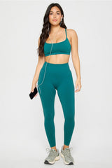 sleek seamless strappy low impact bra